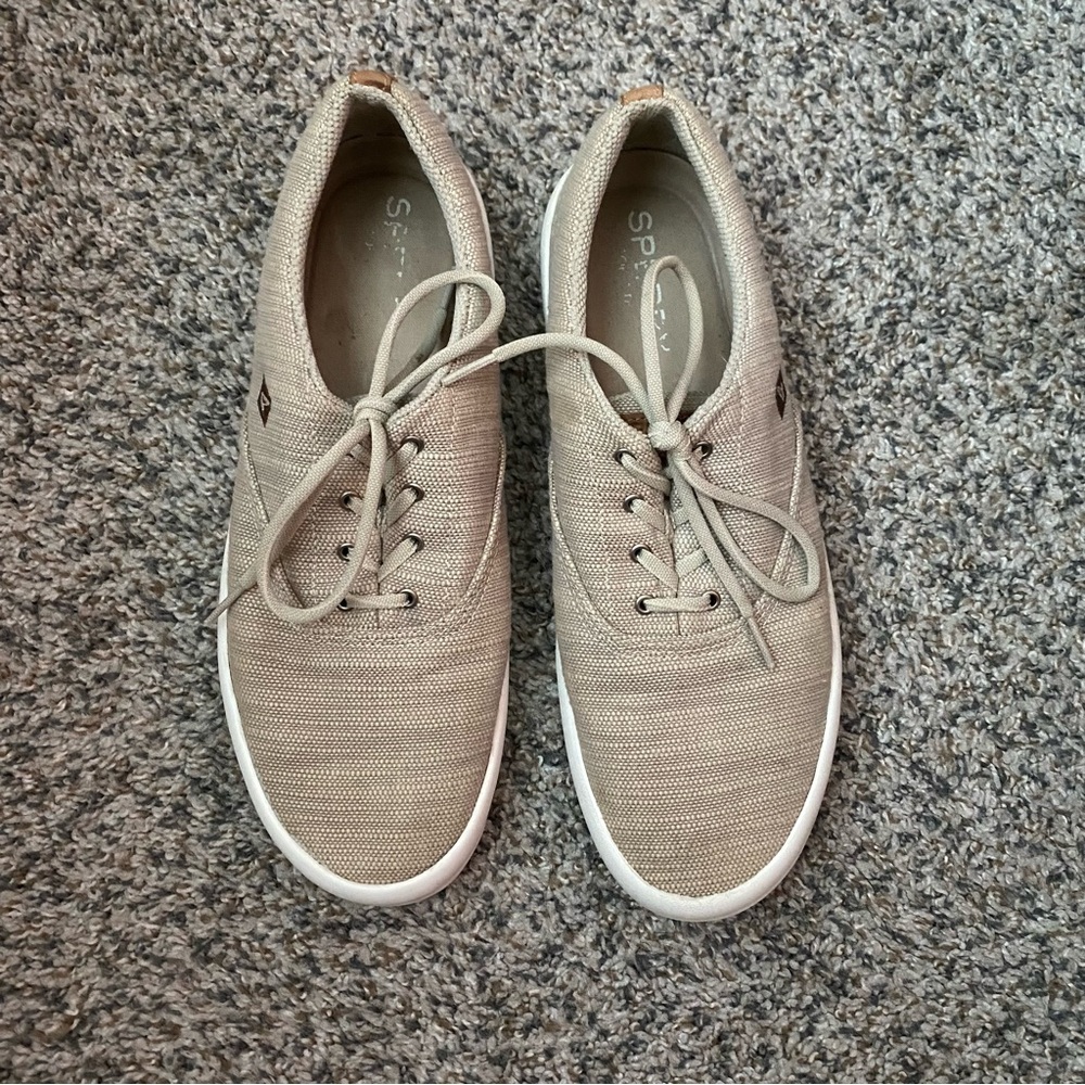 Sperry Brown and White Sole Sneakers